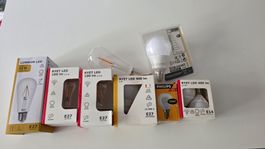 Lot de 8 ampoules neuves (IKEA & Philips) - Culots E27 & E14