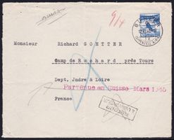 1940-45: Brief retour nach 5 Jahren II. Weltkrieg Frankreich