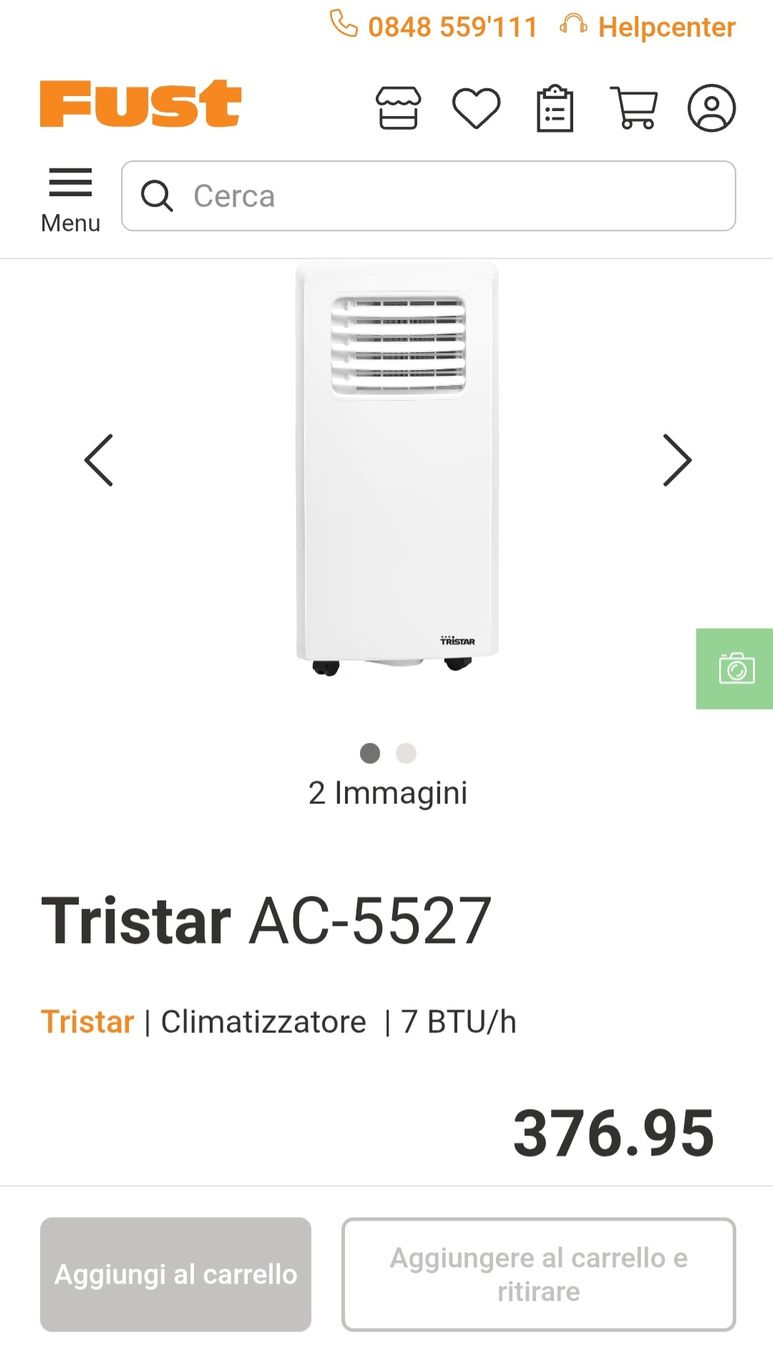 Climatiseurs: Vendo climatizzatore Tristar  – D'occasion à Losone par Tiz-losa 4