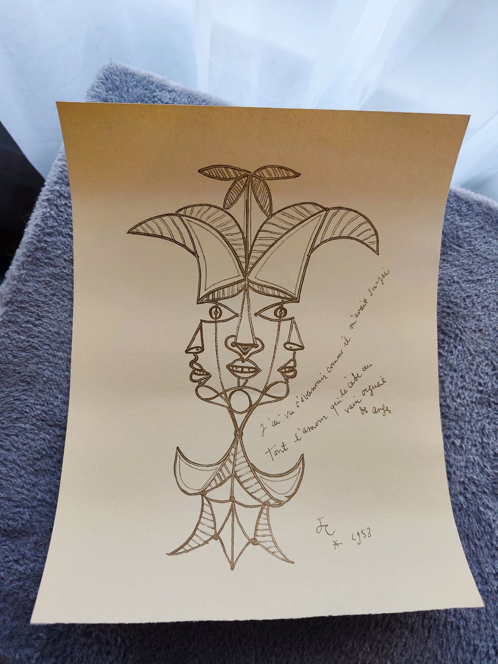 Grafica & Litografie: Lithographie Jean Cocteau – Usato da Montreux venduto da LeVintage33 1