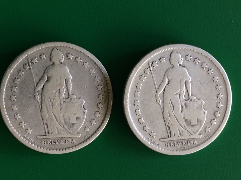 Tutti le monete: 2 francs  1874-1875  Rare – Usato da Genève venduto da pie_fh2d 1