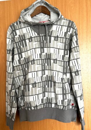 Puma Hoodie, Grössse M, Grau-Weiss gemustert, NEU!