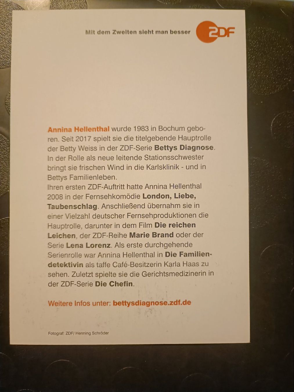 Autogramme: Annina Hellenthal - handsigniert – Gebraucht aus Menziken von Artographs 1