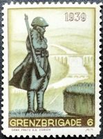 Soldatenmarke 2.WK, Grenz Brigade 6, Wi Gz 32