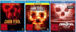 Cabin Fever 1-3 (2002-14) UNCUT/Eli Roth/Ti West/3-Blu-ray
