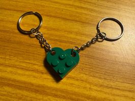 Schlüsselanhänger Herz ❤️ Glücksbringer Valentinstag Lego