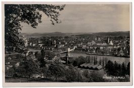 Aarau, Kettenbrücke, gelaufen 1924