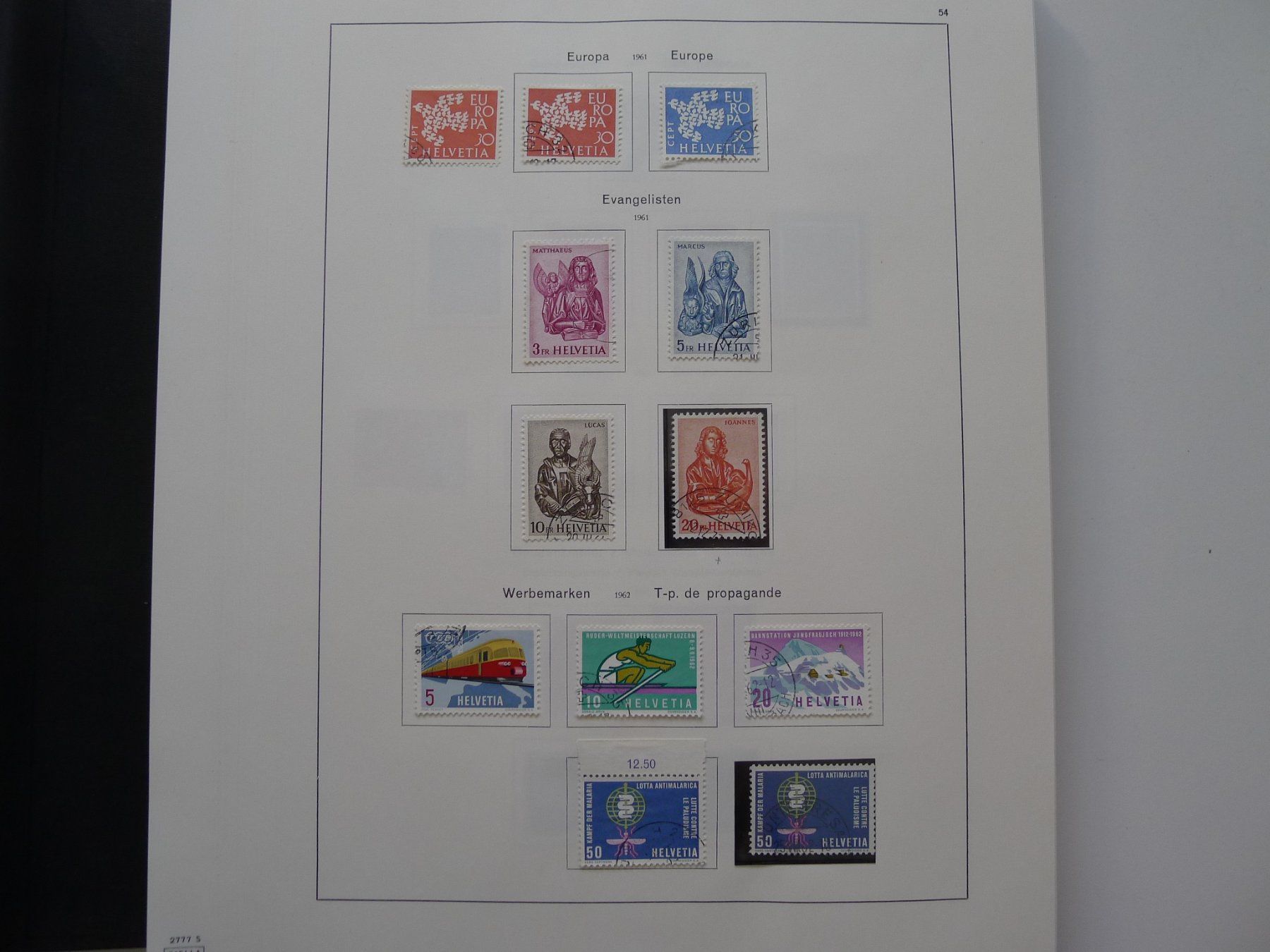 Tutti i francobolli: Klemmbinder mit Schweizer Briefmarken mit 60 Bildern – Usato da Dagmersellen venduto da q1w2e3r4 1
