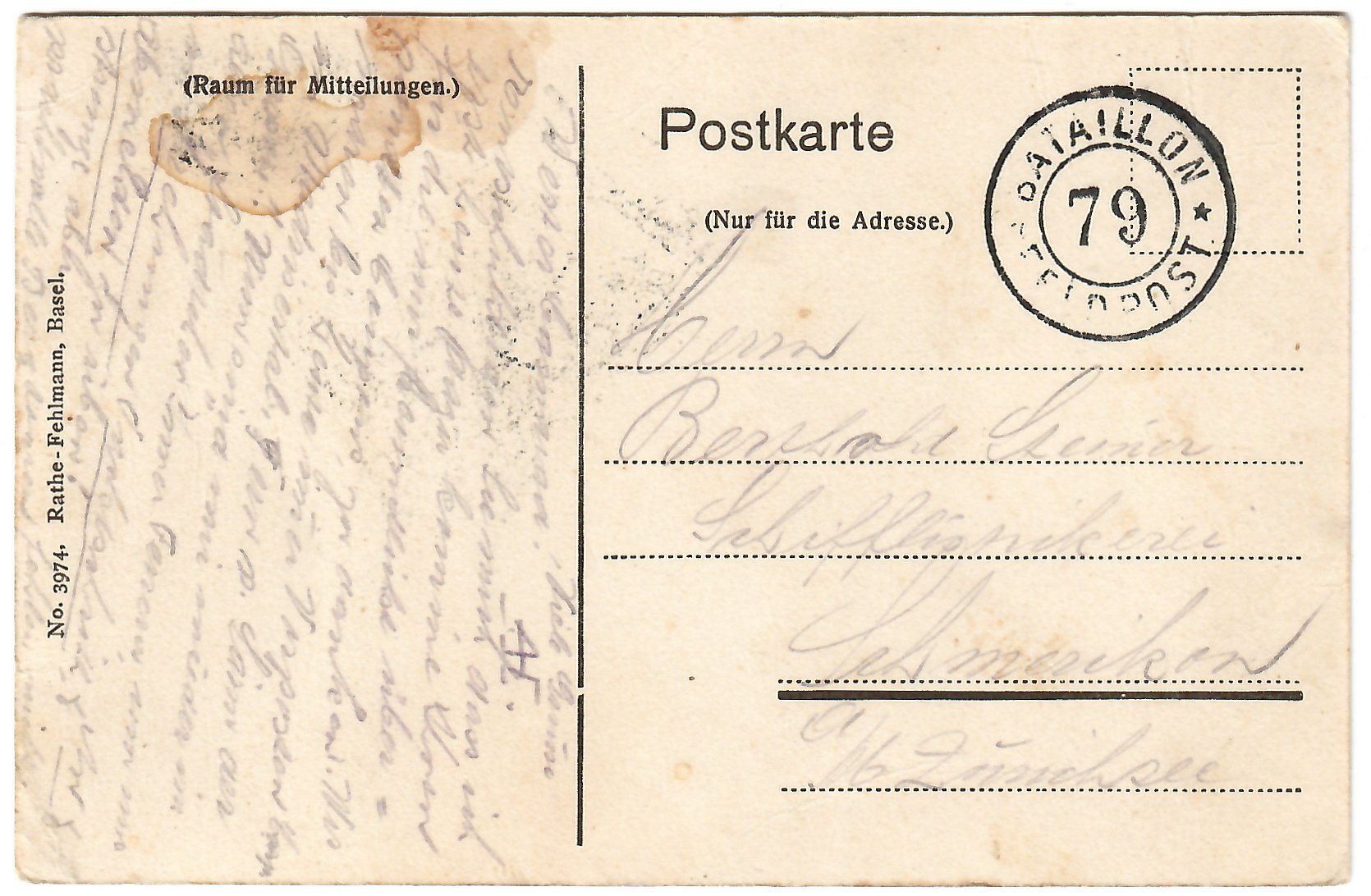 Cartoline postali: Ansichtskarte Aversthal,   Partie vor Inner - Ferrera – Usato da Kerns venduto da etma3 1