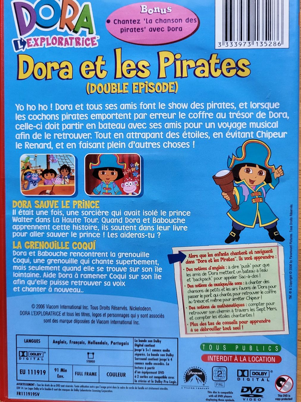 Alle DVDs: Dora et les pirates – Gebraucht aus Blonay von Samvil 1