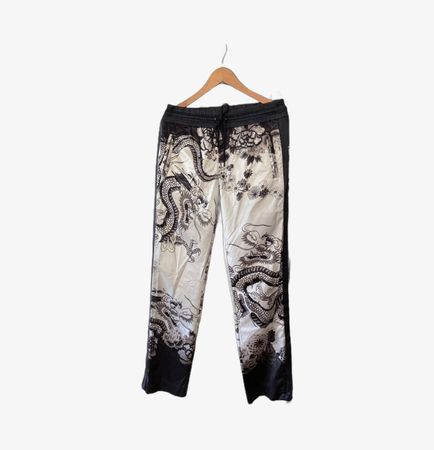 Dolce Gabbana Hose mit Drachenmotiv