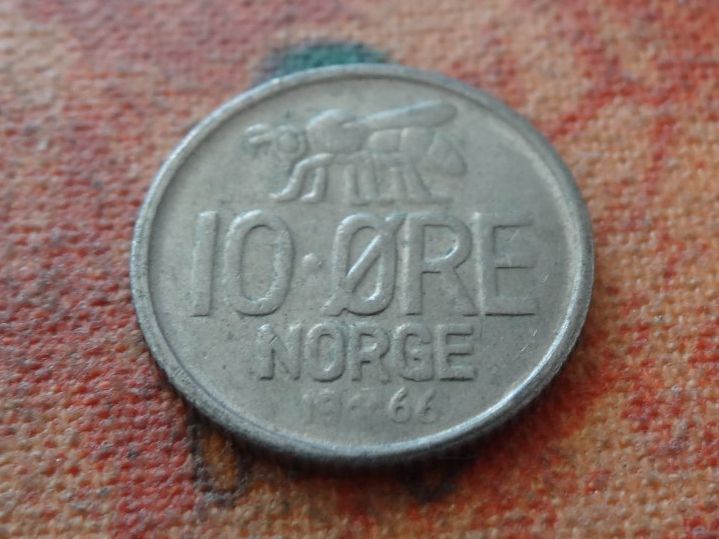 Tutti le monete: NORVEGE  10  ORE  1966 – Usato da Romanel-sur-Lausanne venduto da Swift13