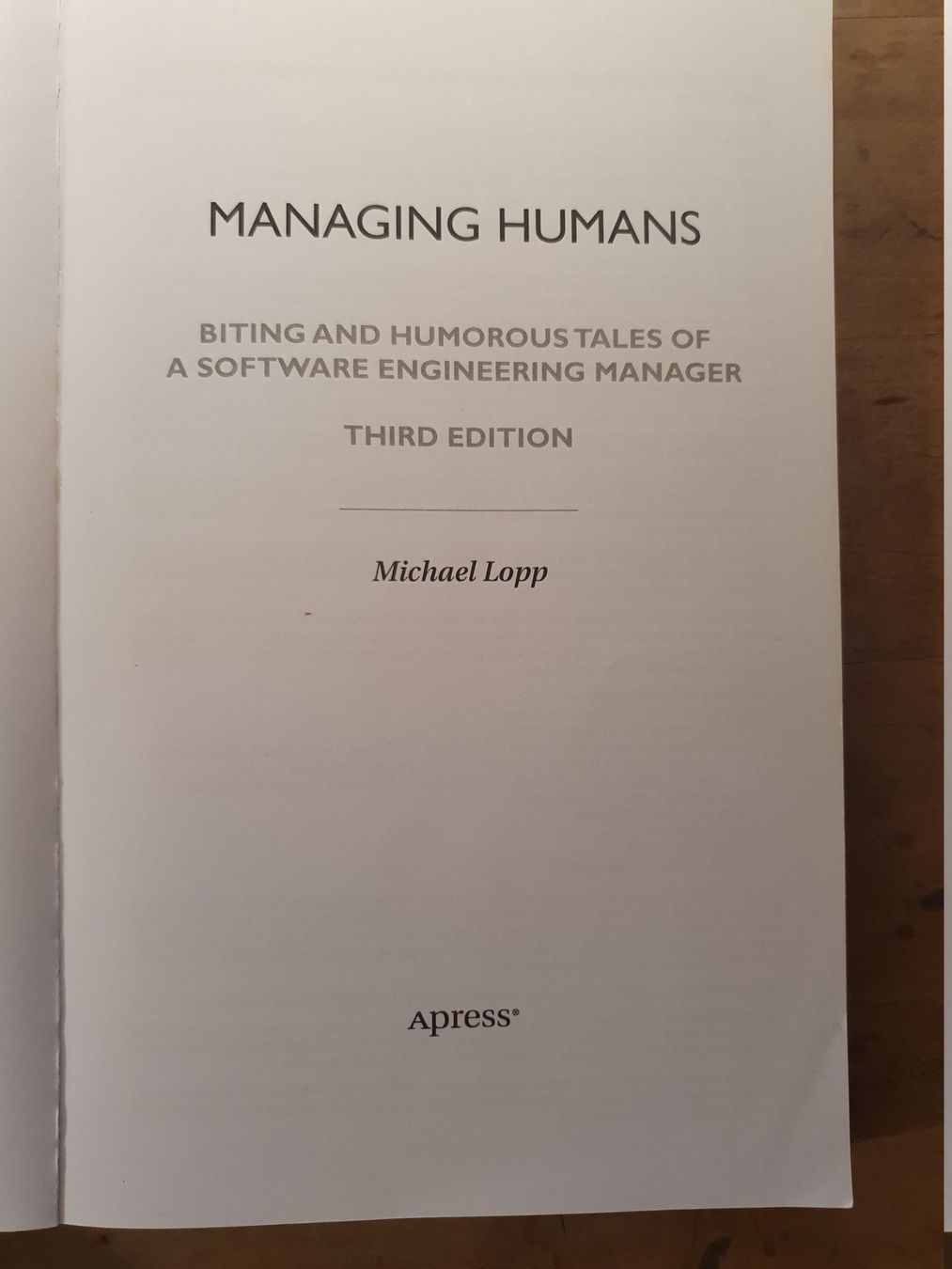 Libri: Managing Humans - Michael Lopp - Apress - Englisch – Usato da Zürich venduto da loosebone 1