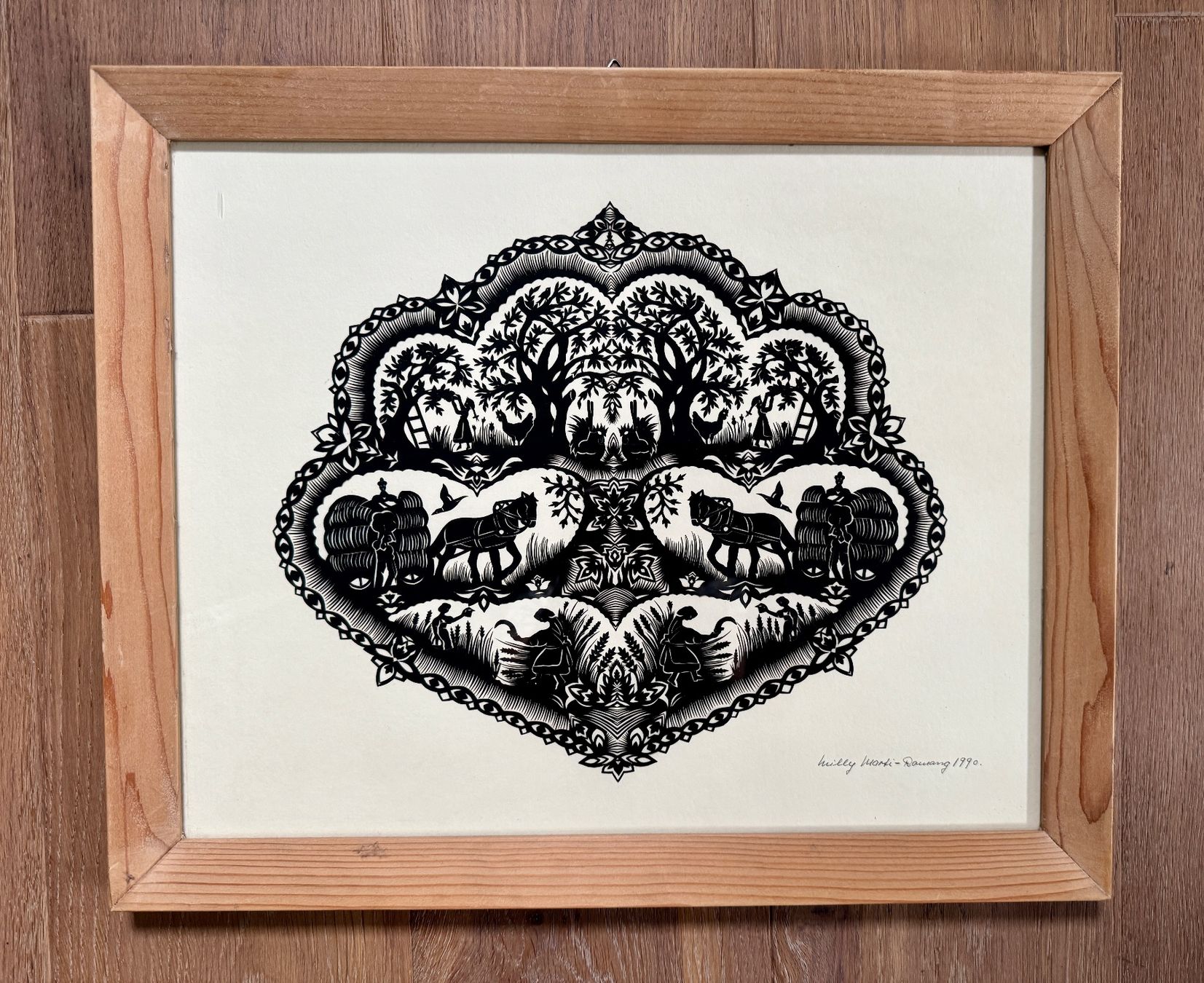 Grafica & Litografie: Scherenschnitt 50 x 41 cm - MARTI – Usato da Rothrist venduto da Luckywinner