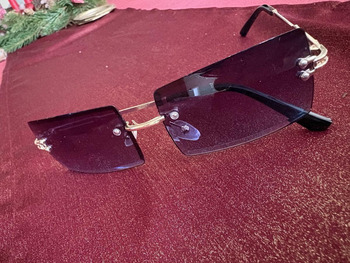 Brillen & Gläser: Stylish Rimless Sunglasses with Gold Frames - Summer Ready – Neu (gemäss Beschreibung) aus Seuzach von Diamand28 3