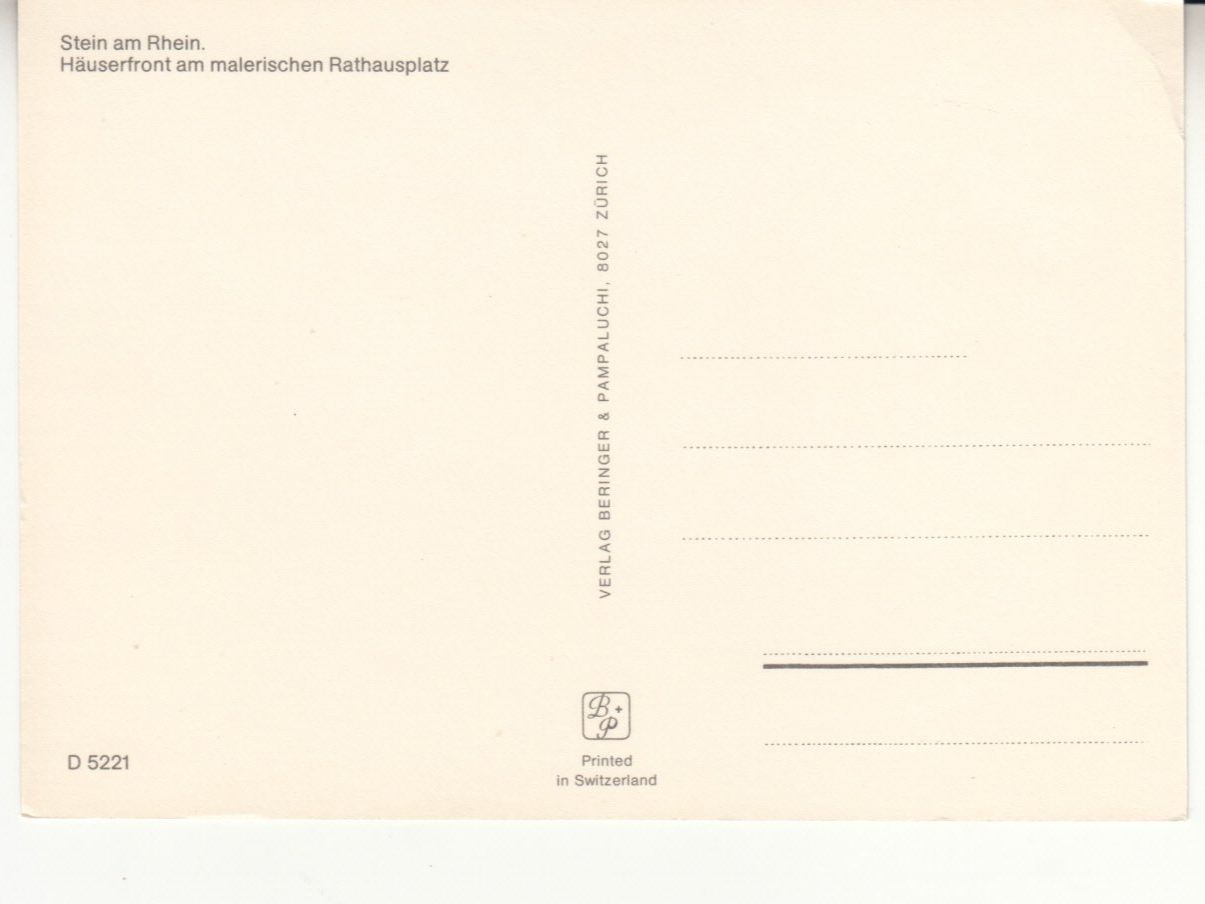 Ansichtskarten: Stein am Rhein ca. 1970 – Gebraucht aus Bürglen TG von StampGraf 1