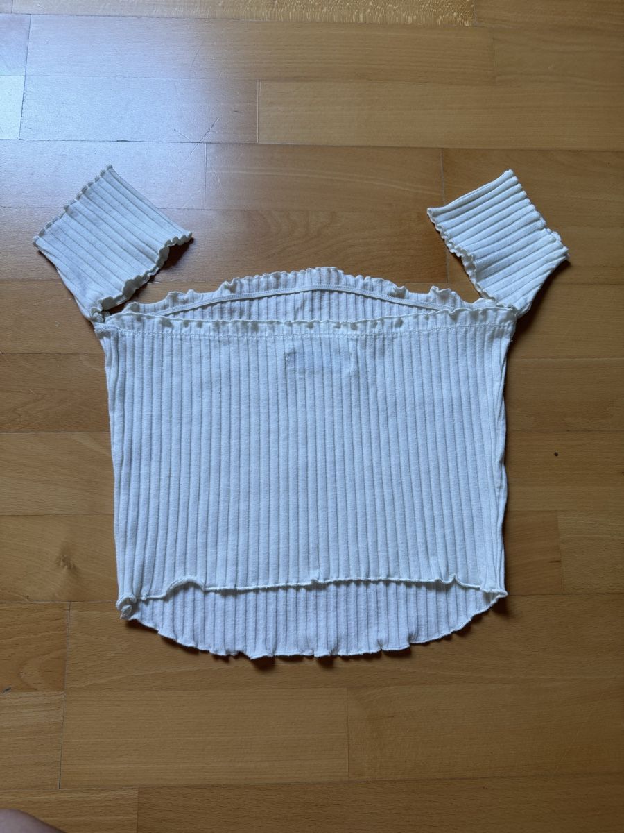 Tops: weisses Crop Top – D'occasion à Bettlach par valishop 1