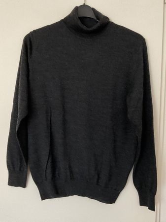 Walbusch 50% Merino Herren Pullover Gr 50 grau Neuwertig
