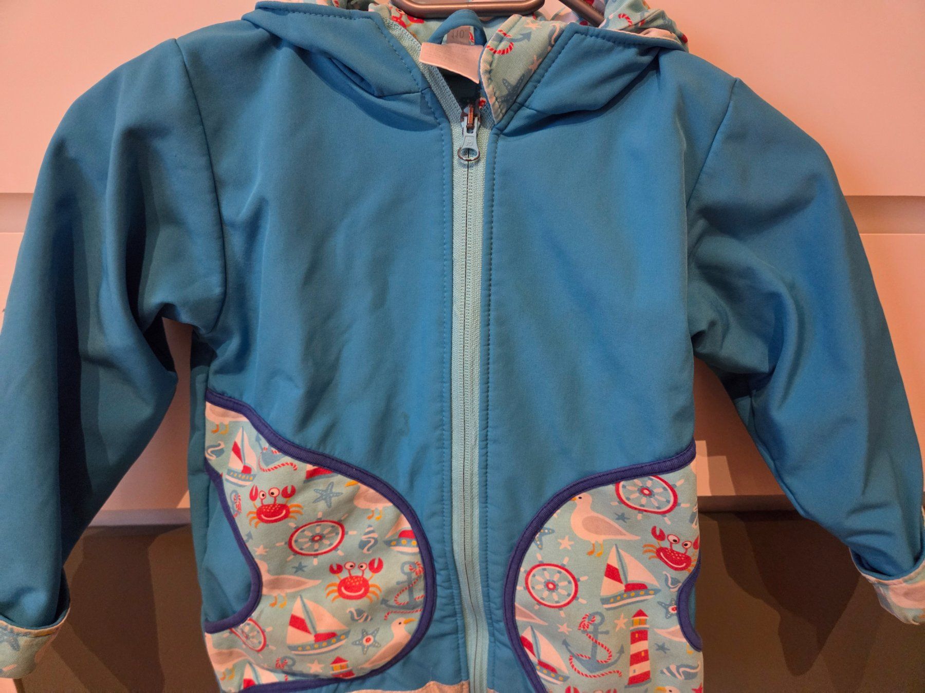 Giacche & Cappotti: Babauba Handmade Softshelljacke Gr. 110 blau, maritim – Usato da Heinrichswil venduto da frankie19860 3