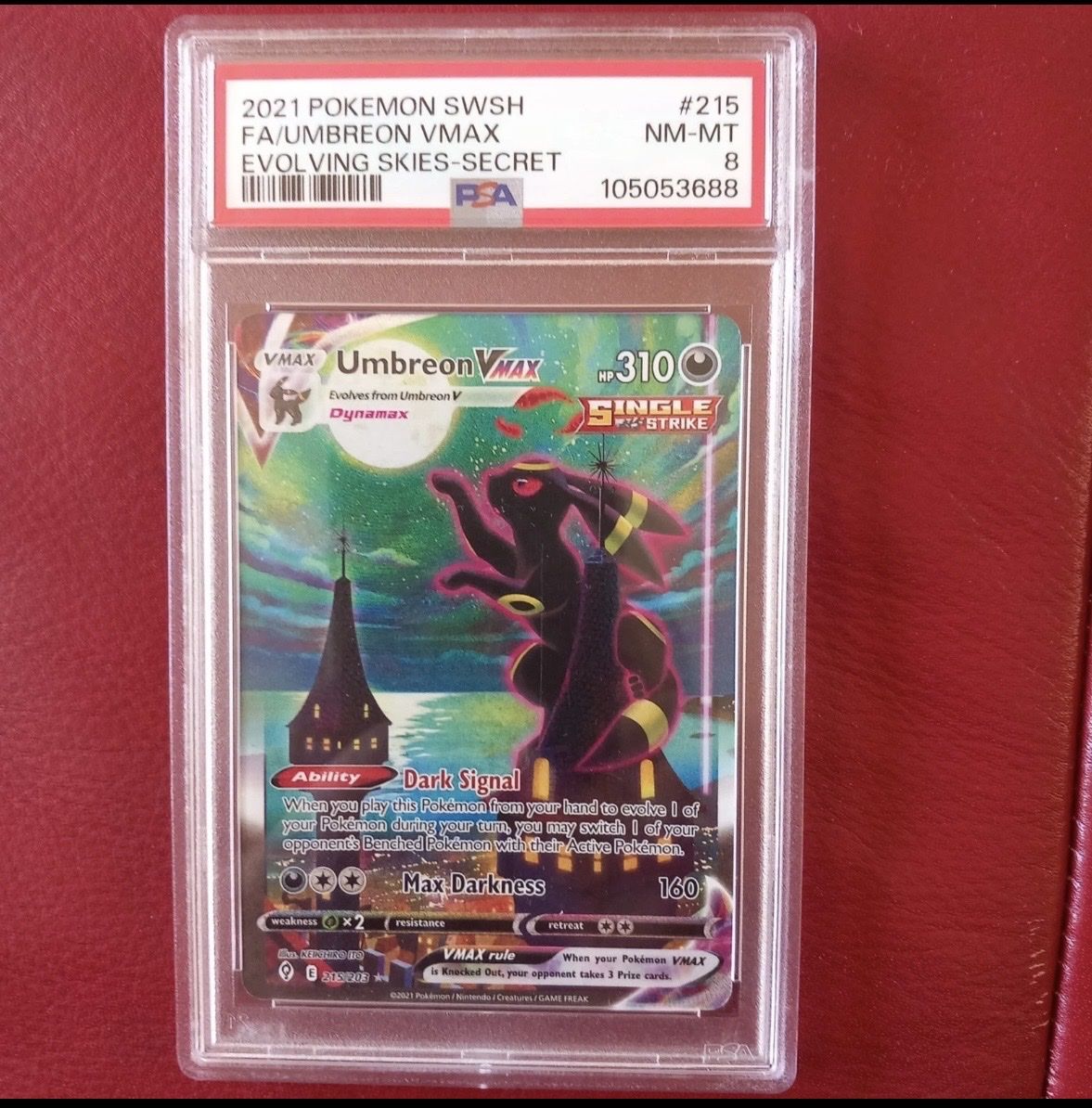 Pokémon Carte collezionabili: Umbreon VMAX (Moonbreon) – Usato da Trimbach venduto da grul-11