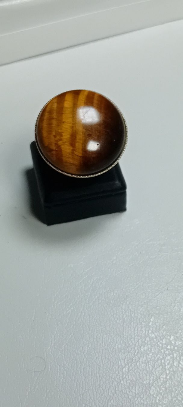 Anelli: ring edelsthal mit tiegeraugen,,,glanzig – Nuovo (secondo la descrizione) da Basel venduto da bij_5hqd 5
