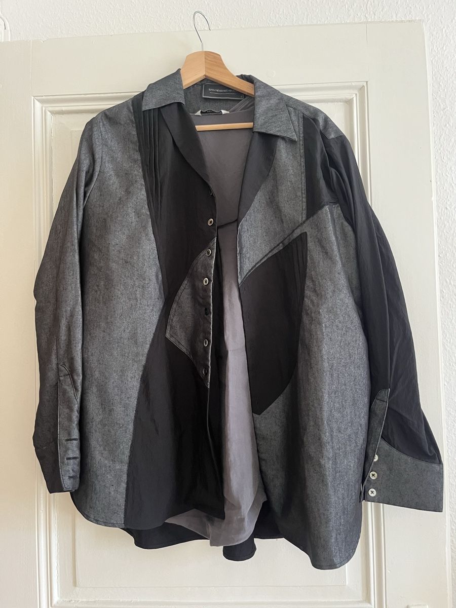 Chemisiers: blouson schwarz grau oversize – Neuf (Voir description) à Basel par cat_25m7