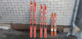 3 Paar alte Ski - Kinderski