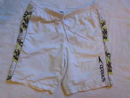 Short de bain Speedo blanc motif floral taille XXL