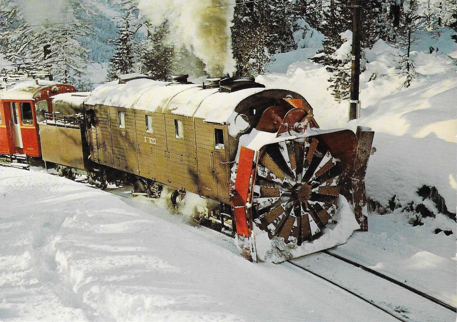 Cartoline postali: Rhätische Bahn Dampfschneeschleuder Xrotd 9213 – Nuovo (secondo la descrizione) da Rothrist venduto da Stranglehold