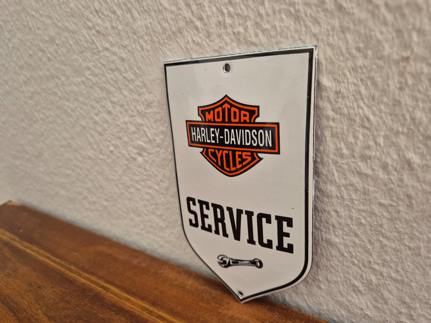 Harley-Davidson Schilder: Emailschild Harley Davidson Service Motorrad Emaille Schild – Neu (gemäss Beschreibung) aus Schaffhausen von pfanis09 3