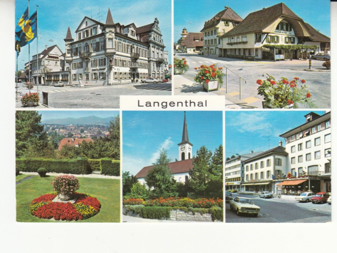 Cartoline postali: Langenthal ca. 1980 – Usato da Bürglen TG venduto da StampGraf