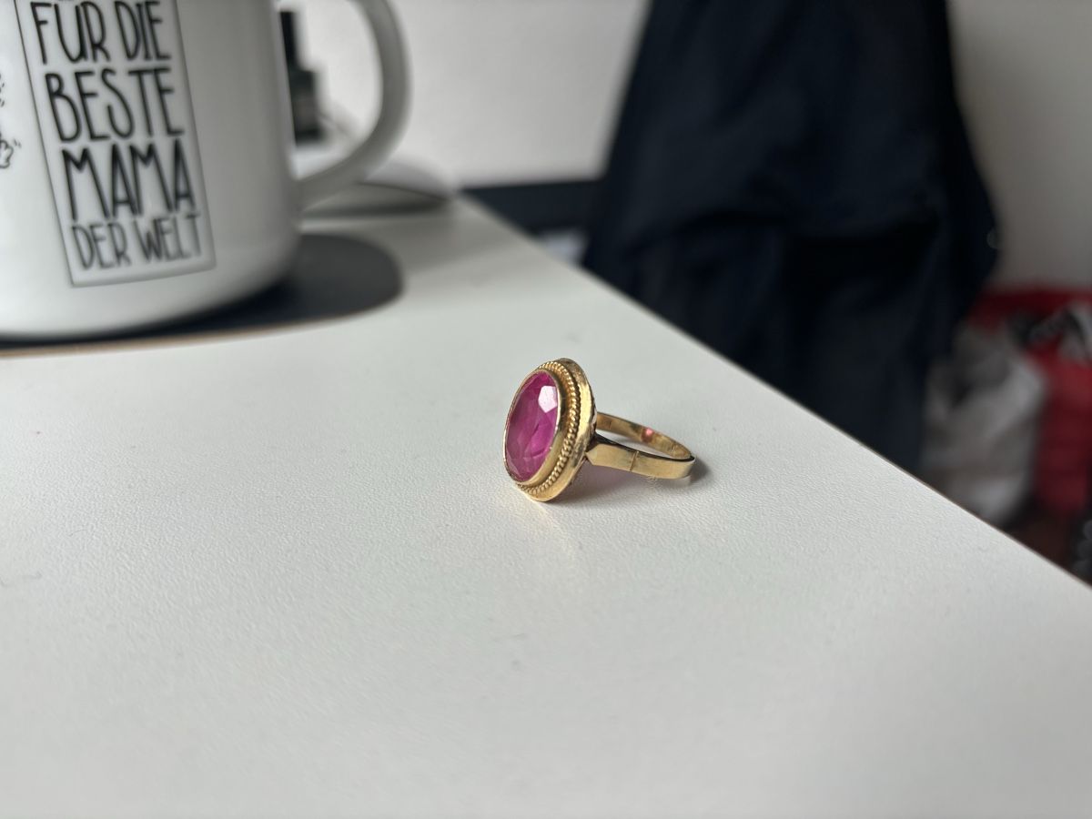 Anelli: Gold Ring mit Rubin  – Usato da Wädenswil venduto da vandalos 5