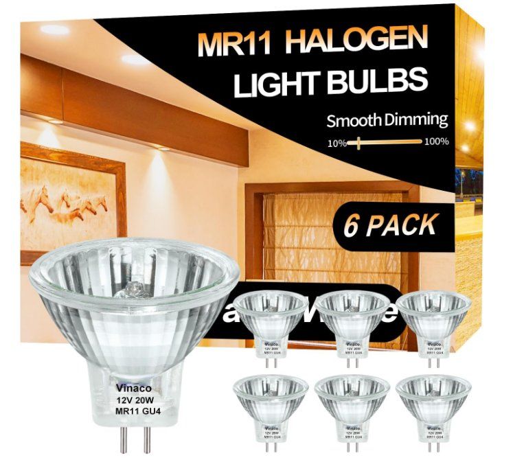Lampen: 6 Stück Langlebig MR11 12V 20w Dimmbar mit Glasabdeckung – Neu (gemäss Beschreibung) aus Thun von Top32