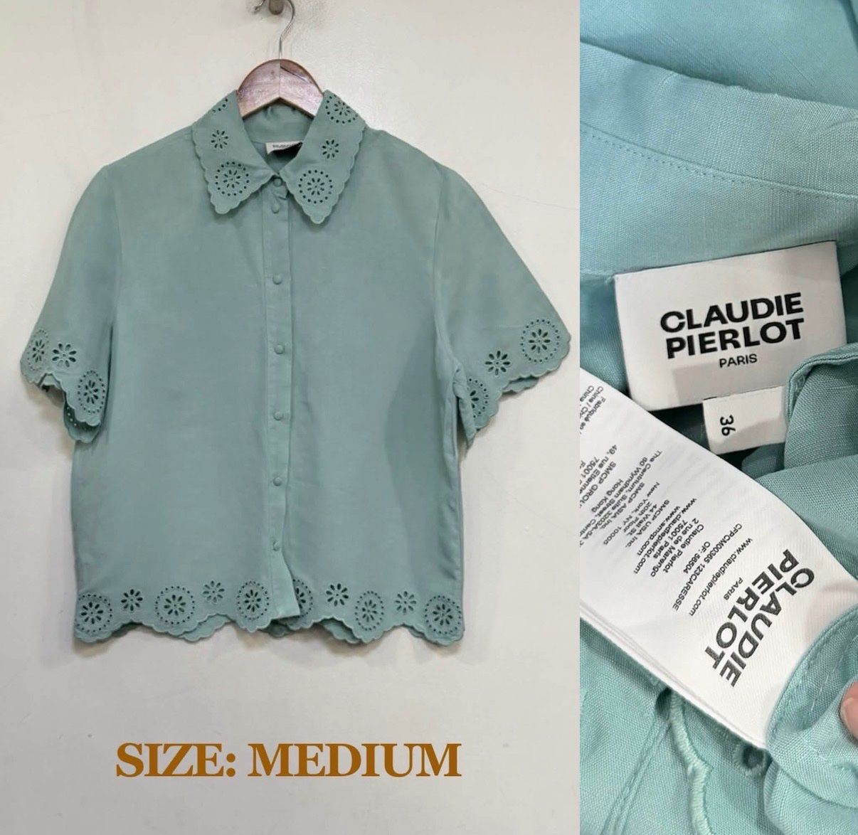 Claudie Pierlot Blusen: Claudie Pierlot Linen Blend Blouse – Gebraucht aus St.Josefen von lop_lh8d 3
