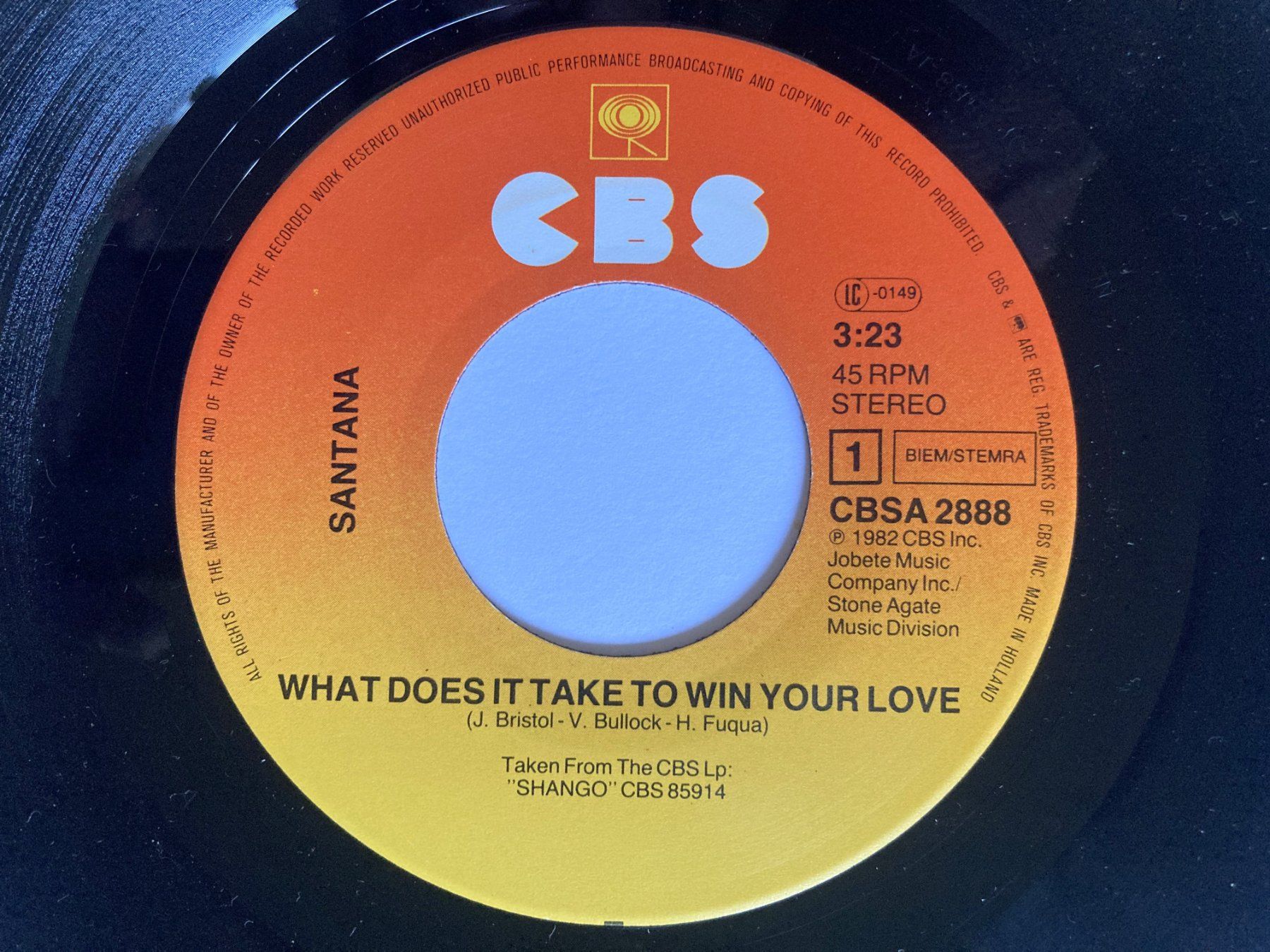 Schallplatten: SANTANA - WHAT DOES IT TAKE – Gebraucht aus Bottens von hotter-than-hell 2