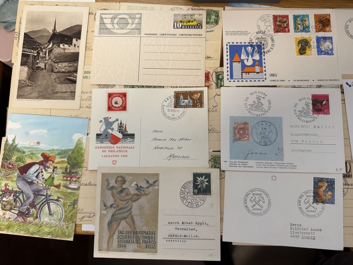 Cartoline postali: 80 PK/AK und Maximumkarten Schweiz ab Alt – Usato da Murgenthal venduto da Tina_4055 8