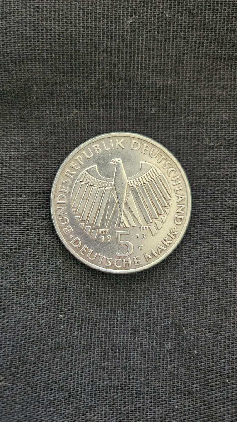 Tutti le monete: Für Sammler 5 Deutsche Mark, 1973, BRD. – Usato da Ettingen venduto da samiba 2