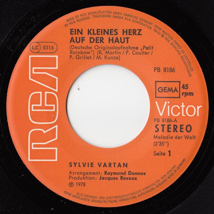 Sylvie Vartan Vinyl Single Von 1988 | Kaufen Auf Ricardo