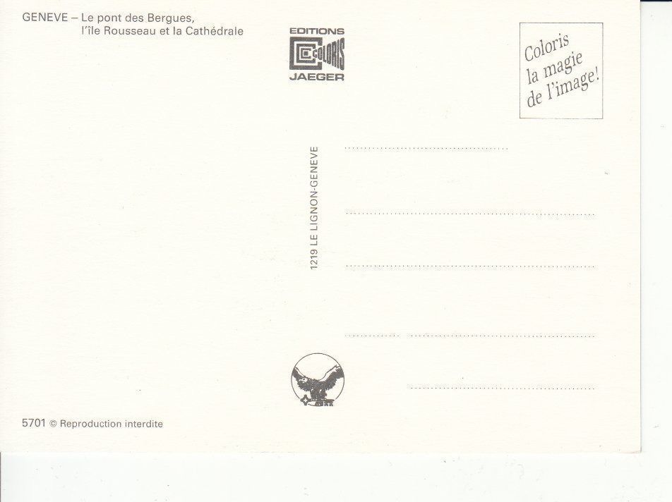 Cartoline postali: Genf um 1990 – Usato da Bürglen TG venduto da StampGraf 1