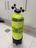 Tauchflasche, 15l mit Doppelventil, ungeprüft, Nitrox