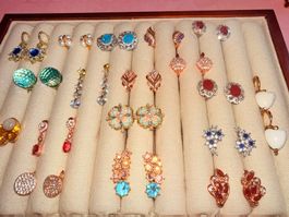 Lot de boucles d'oreilles fantaisie