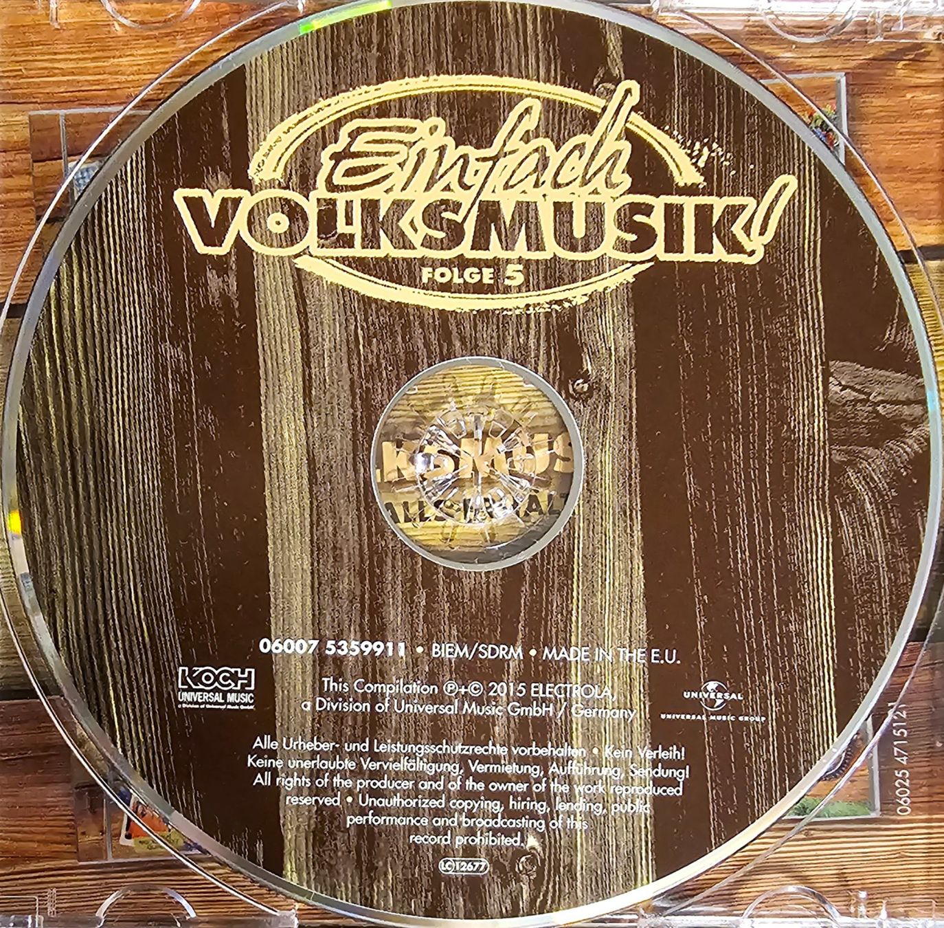 CD: Various - Einfach Volksmusik Folge 5 – Usato da Wahlen b. Laufen venduto da Cg10 1
