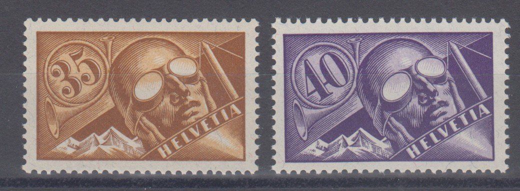 Tutti i francobolli: Poste aérienne 6 - 7 neuf** 125.-- – Usato da Boécourt venduto da Denteles66