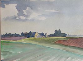 M. Debrunner, 1953 - Aquarell, Landschaft