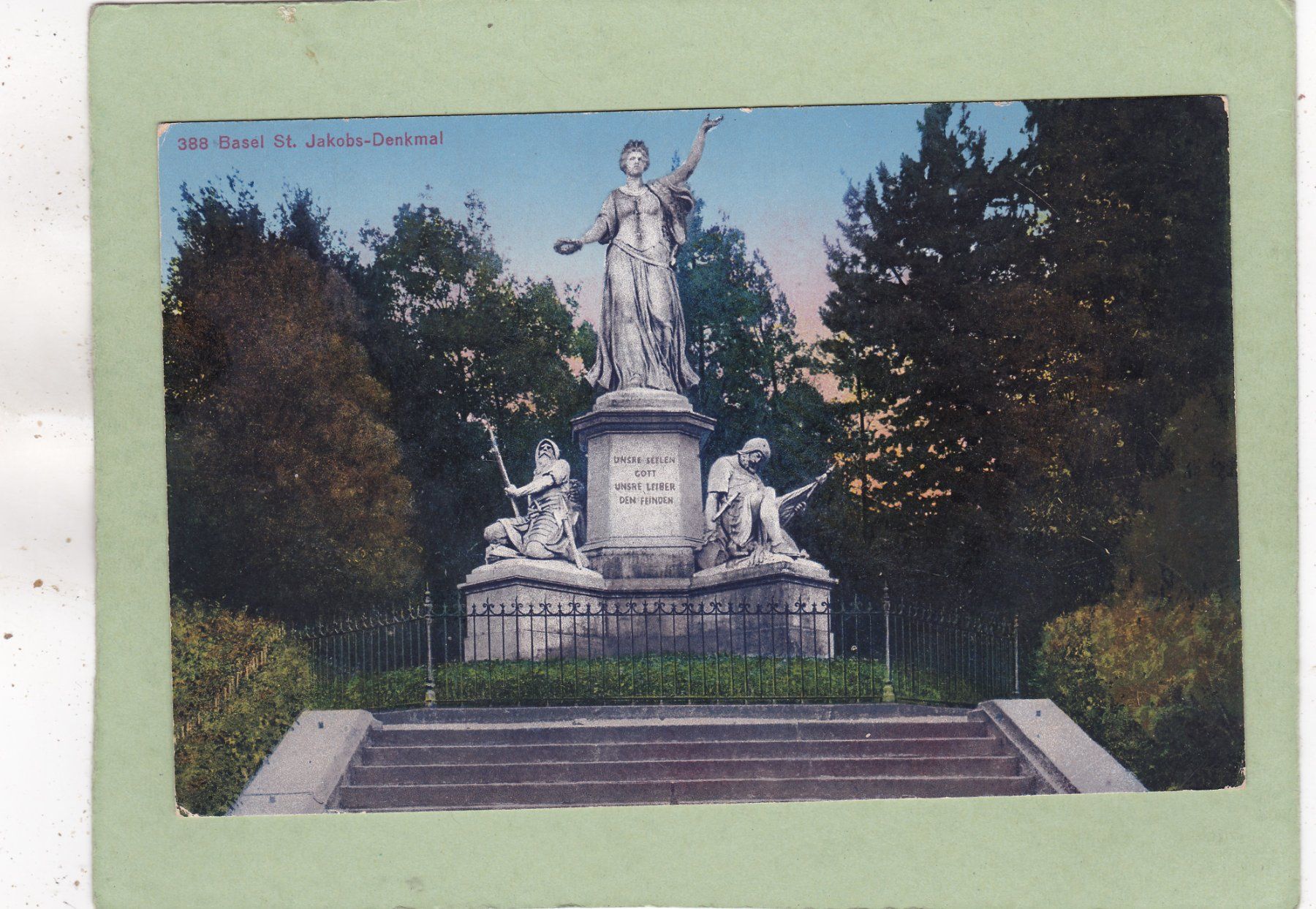 Cartes postales: Basel St. Jakobs Denkmal 1917 – D'occasion à Herisau par Lisegrat2008