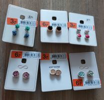 Modeschmuck Set 7 Paar Ohrstecker, neu & OVP