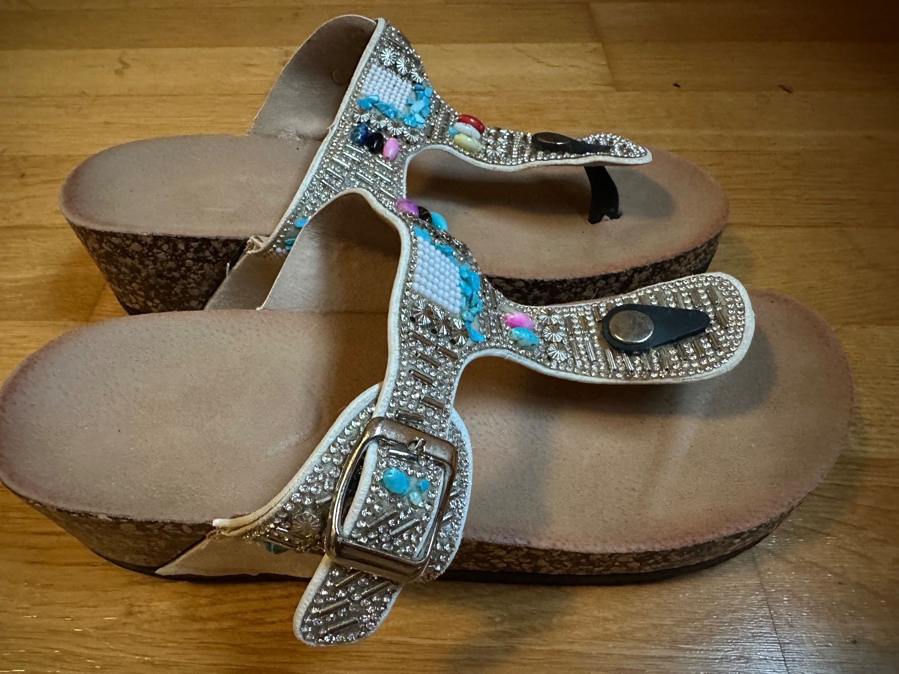 Scarpe da donna: Zehentrenner Sandalen "Mosaik" – Nuovo (secondo la descrizione) da Zürich venduto da 72strandkorb 1