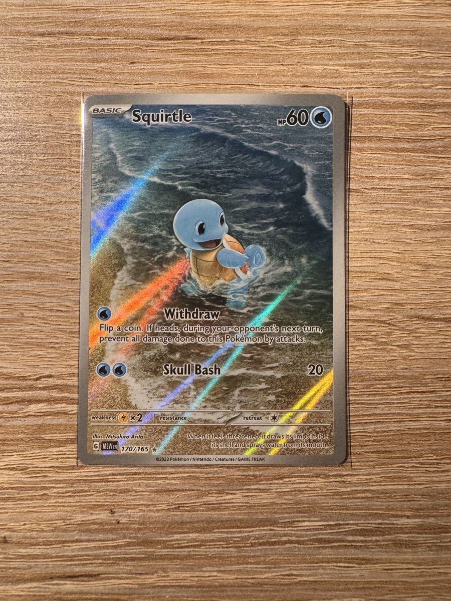 Pokémon Sammelbilder & Trading cards: Squirtle 170/165 Set 151 ENG – Gebraucht aus Morbio Inferiore von pip_lns9
