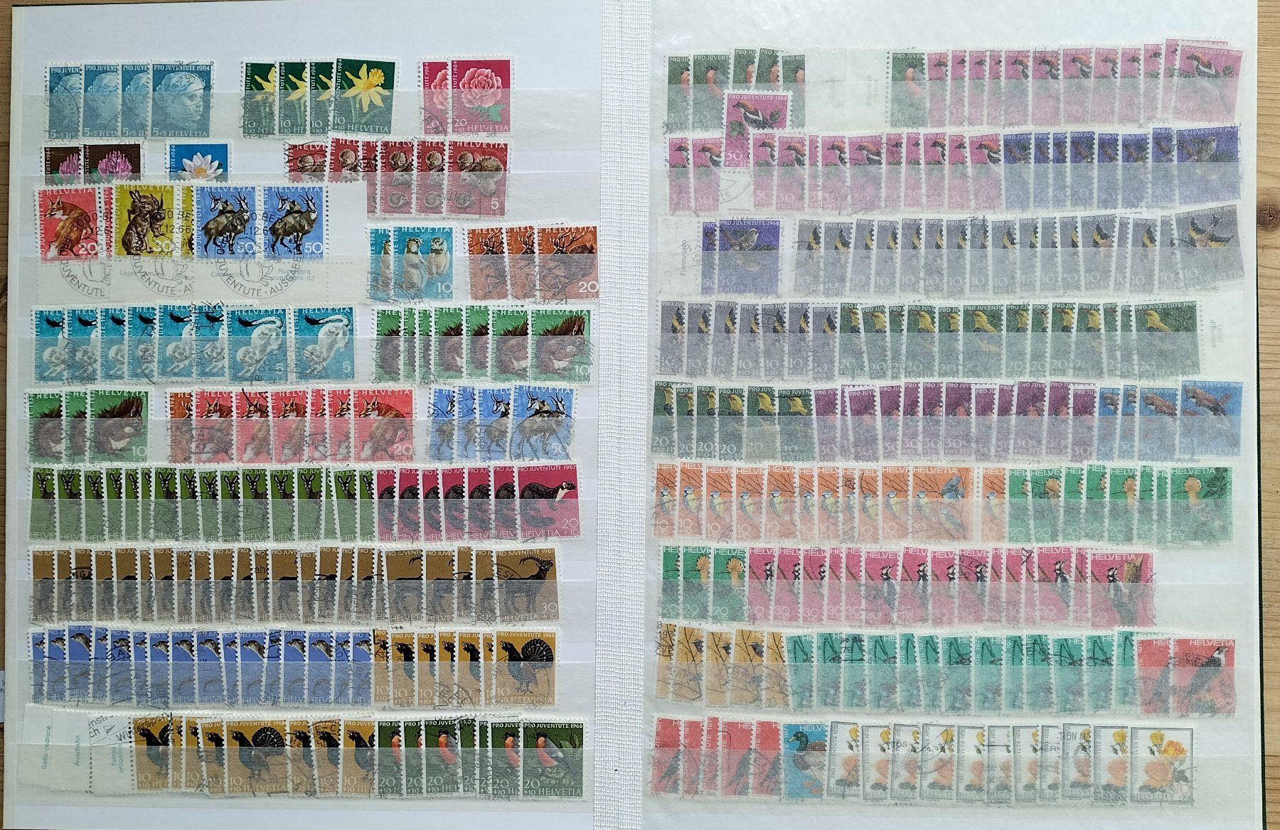 Alle Briefmarken: R1606  /  Pro juventute doublettes  1913-1995 obl. – Gebraucht aus Ste-Croix von MONT-TAGNAC 5