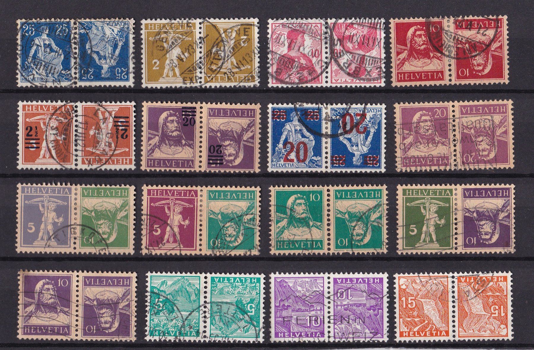 Alle Briefmarken: CH Briefmarken Lot "Kehrdruck" – Gebraucht aus Münchwilen AG von Nesar